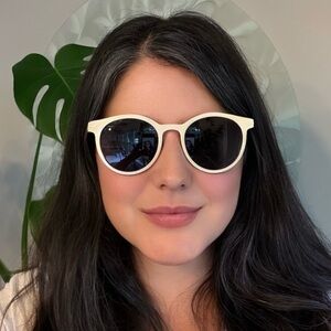 Meet Glasses Off White Round Frame Sunglasses Retro Chic Shades (9)